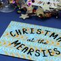 Festive 'Christmas At The…' Glass Cutting/Serving Board, thumbnail 5 of 5