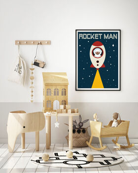 Rocket Man Space Print, 3 of 3