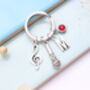 Personalised Microphone Keyring Singer Gift, thumbnail 3 of 10