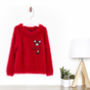 Baby Girls Furry Sweater, thumbnail 1 of 2