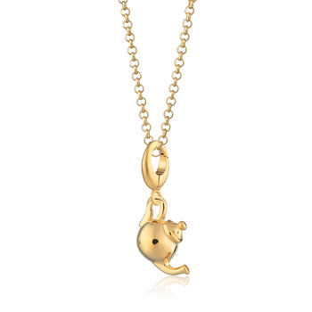18ct Gold Teapot Charm Necklace, 2 of 7