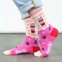 Don't Worry Be Frappe Combed Cotton Funny Ankle Socks Women's, thumbnail 1 of 5