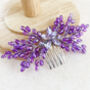Purple Bow Crystal Headpiece, thumbnail 4 of 4