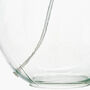 Clear Glass And White Shade Table Lamp, thumbnail 9 of 10