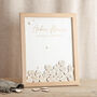 Moon And Stars Foiled Wedding Drop Top Frame Guest Book, thumbnail 1 of 5