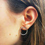 Hammered Hoop Earrings, thumbnail 2 of 3
