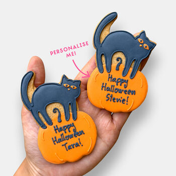 Personalised Scaredy Cat Letterbox Iced Cookies, 2 of 10