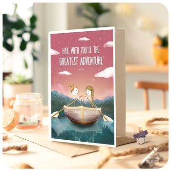 Adventure Lgbt Anniversary Card For Wife Or Partner, 3 of 5