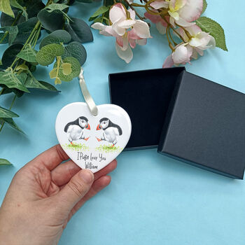 Personalised Puffin Anniversary Gift Set, 10 of 11