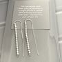 18th Birthday Beads Threader Earrings, thumbnail 2 of 4