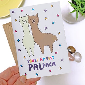 Best Friend Alpaca Card, 2 of 2