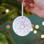 Personalised Christmas Star Name Decoration, thumbnail 3 of 3