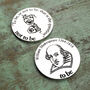 Shakespeare Quote Gifts. To Be Or Not To Be Pewter Coin, thumbnail 1 of 10