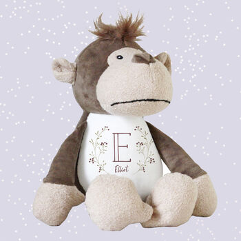 Plush Monkey Personalised Toy, 3 of 6
