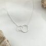 Circle Link Necklace, Merry Christmas, thumbnail 1 of 6