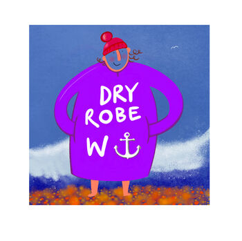 Dry Robe Personalised Swimmer Print, 5 of 6