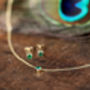 Daisy Nine Carat Gold Elphaba Emerald Necklace, thumbnail 6 of 6
