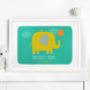 Personalised Children's Elephant Print, thumbnail 1 of 7