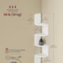 LED Corner Shelf Floating Bookshelf Unit, thumbnail 2 of 7