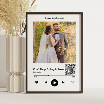 Personalised Music Print With Qr Code, 3 of 3