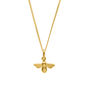 Bumble Bee Necklace In Solid Gold, thumbnail 7 of 7