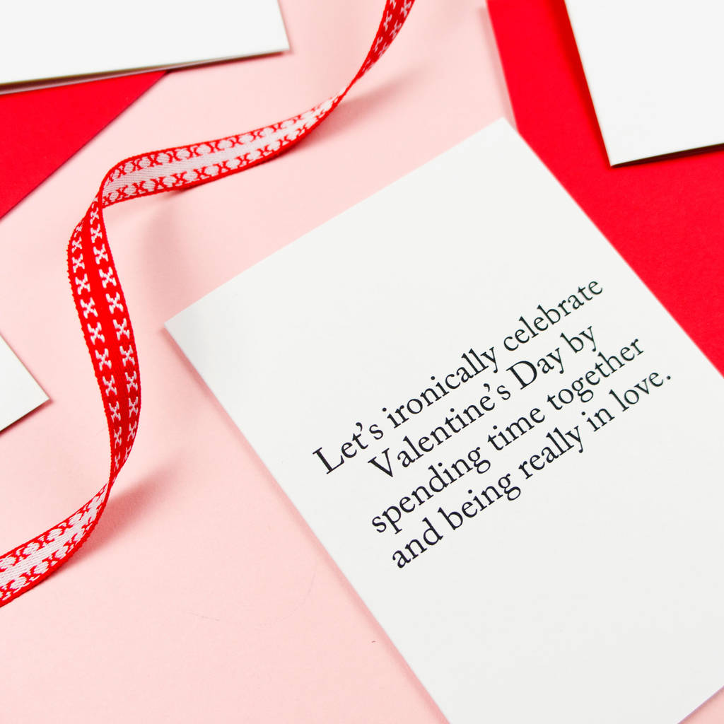 Ironic Valentine's Card By Darwin Designs ...