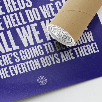 Everton 'Grand Old Team' Football Song Print, 3 of 3