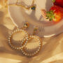 Embellished Pearl Twist Style Garland Stud Earrings, thumbnail 1 of 2
