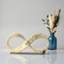 21st Anniversary Gift Brass Infinity Sculpture, thumbnail 1 of 9