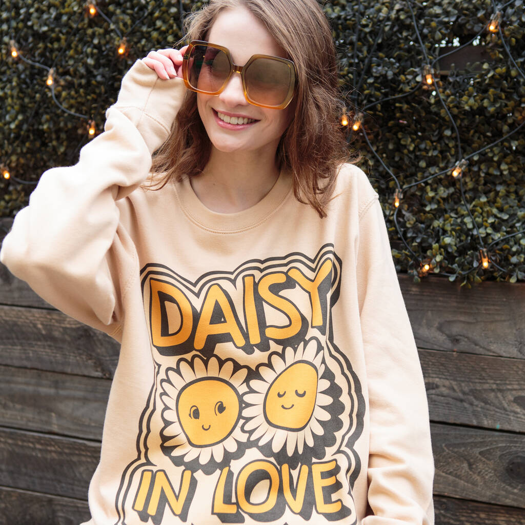 Daisy In Love Women's Slogan Sweatshirt, 1 of 12