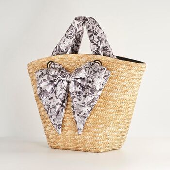 Tree Of Life Monochrome Basket Bag, 2 of 6