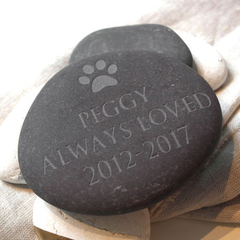 Personalised Pet Pebble With A Pawprint, 2 of 5