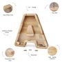 Personalized Piggy Bank, Wooden Kids Letters, thumbnail 7 of 10