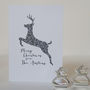 Personalised Family Reindeer Christmas Card, thumbnail 1 of 4
