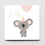 Happy Birthday Super Cute Koala Girl/ Boy Greeting Card, thumbnail 2 of 6