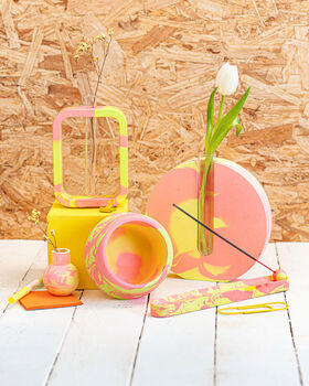 Neon Jesmonite Incense Holder, 3 of 5