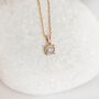 9ct Gold Diamond Cluster Necklace, thumbnail 2 of 12