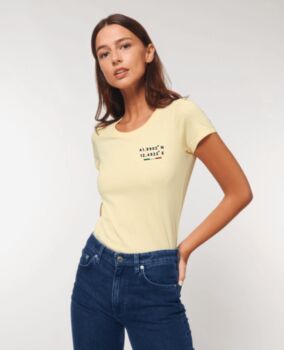 Custom Coordinates, Organic Cotton, Women's T Shirt, 3 of 10