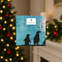 Penguins Over South Pole Christmas Card, thumbnail 2 of 2