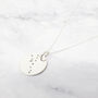 Taurus Constellation Sterling Silver Pendant Necklace, thumbnail 1 of 4