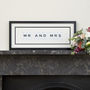 Mr And Mrs Vintage Frame, thumbnail 1 of 1