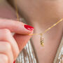 Dainty Multi Coloured Gold Plated Feather Necklace, thumbnail 1 of 6