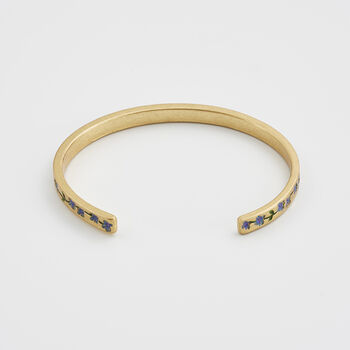 Gold Forget Me Not Bangle, 4 of 9