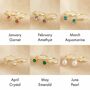 Birthstone Charm Huggie Hoop Earrings, thumbnail 11 of 12