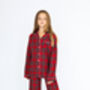 Girl's And Boy's Personalised Luxury Tartan Christmas Brushed Cotton Pyjama, thumbnail 3 of 12