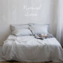 Linen Double Duvet Cover Set With Four Pillowcases, thumbnail 5 of 12