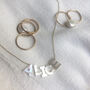 9ct Gold And Mother Of Pearl Initial Charm Necklace, thumbnail 3 of 7