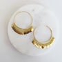 Statement Coin Hoops, thumbnail 1 of 6