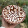 Moroccan Artisan Made Snack Bowl, Brown, thumbnail 1 of 4