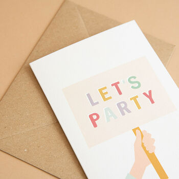 'Let's Party' Children's Birthday Card, 3 of 3